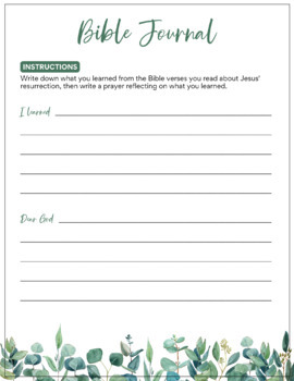 Easter Jesus' Resurrection Bible Scavenger Hunt Printable Activity