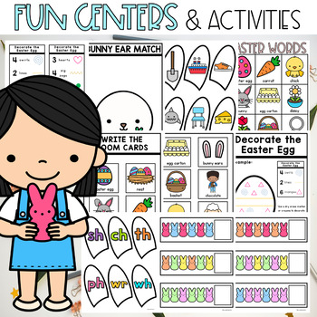 Easter- Kindergarten Centers and Activities by Learning Little by Little