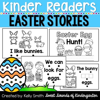 Preview of Easter Kindergarten Emergent Readers {Sight Word Readers}