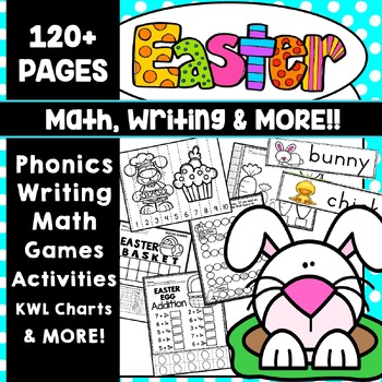 Preview of Easter Kindergarten Worksheets Activities