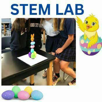 Preview of Easter STEM Lab Build an egg tower! Middle School Science