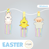 Easter Lamb Chick Bunny Windsocks Craft Activity | MINIMAL