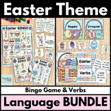 Easter Language Activities Bundle with Bingo Vocabulary Ga