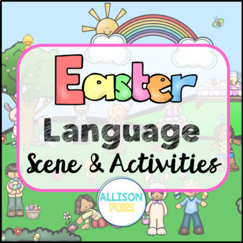 Preview of Easter Picture Scene for Speech Therapy - Language Scene