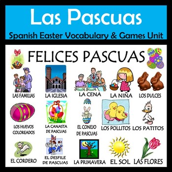 Preview of Spanish Easter & Holy Week Vocabulary, Activities & Games - Pascuas/Semana Santa