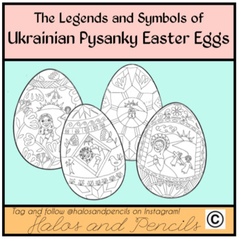 Preview of Easter/ Lent Pysanky Ukrainian Easter Eggs Read Alouds and Coloring Activities