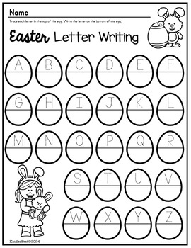 Easter Letter Writing FREEBIE! by KinderFest | TPT