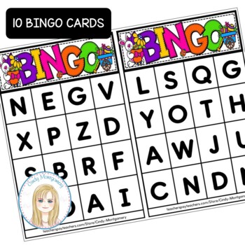 Easter Letters and Sounds Alphabet Bingo Game by Cindy Montgomery
