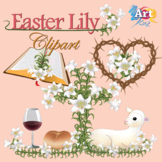 Easter Lilly Clipart, Commercial, Personal Use
