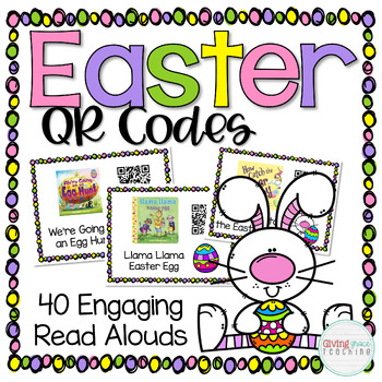 Preview of Easter Listening to Reading QR Codes 