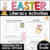 Easter Literacy Activities No-Prep Worksheets w/ Digital Option