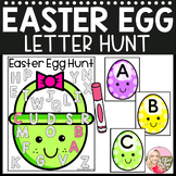 Easter Literacy - Egg Letter Hunt - Preschool, Pre-K, Kind