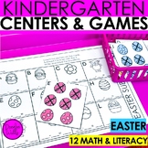 Easter Phonics Literacy Games and Easter Math Centers for 