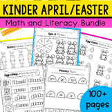 Easter Literacy and Math Worksheets For Kindergarten | Apr