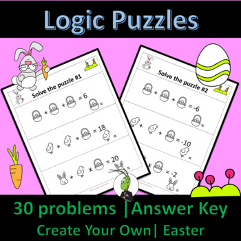 Preview of Easter Logic Puzzles | Number Sense