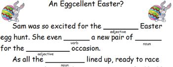 Preview of Easter Mad Lib