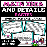 Easter Main Idea and Details Task Cards Google Slides Ready