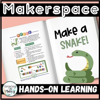 Preview of Makerspace Hands-On Learning STEM Activity, Collaborative Learning, Snake