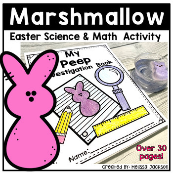 Preview of Easter Science Marshmallow Activity Science Math Investigation Peeps