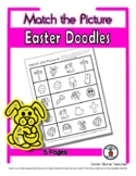 Easter Matching - Print, Answer & Color Worksheets - 5 Pages