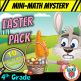 Easter Math 4th Grade Mini Math Mystery Worksheets -- Pack