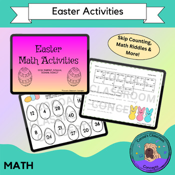 Preview of Easter Math Activities