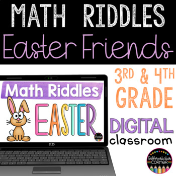 Preview of Easter Math Activities Digital 3rd & 4th Grade Spring Math Review