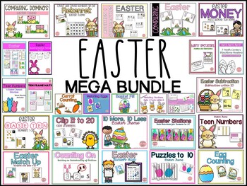 Preview of Easter Math Activities MEGA Bundle