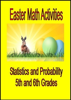Preview of Easter Math Activities Statistics and Probability Tasks