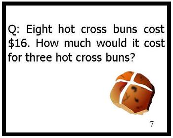 Preview of Easter Math Activities Worded Problems 3rd 4th