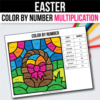 Easter Math Activities for 3rd 4th 5th Grade Multiplication Games
