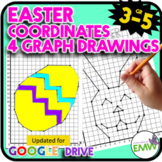 Easter Math Activity Coordinate Graph Drawings Print and Google