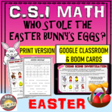 Easter Math CSI -Who Done it? Printable + Google Classroom