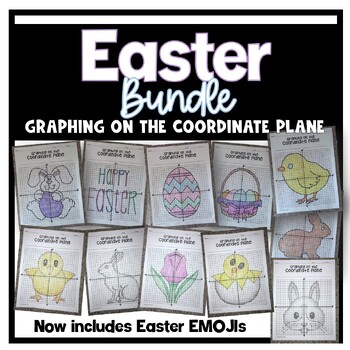 Preview of Easter Math Activity - Graphing on the Coordinate Plane Mystery Graphs