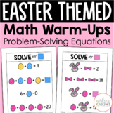 Easter Math Activity - Problem Solving Equations for 1st a