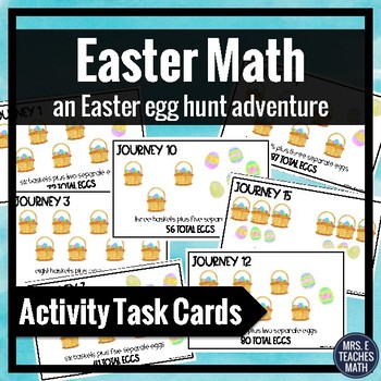 Preview of Easter Math Activity Task Cards