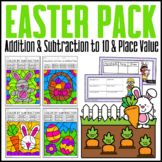 Easter Math Bundle {Color By Code} {Place Value Craftivity}