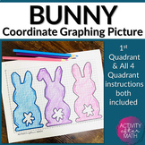 Easter Math Bunny Peeps Coordinate Graphing Picture