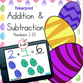 Easter Math Center Addition and Subtraction with Pictures