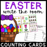 Easter Math Center- Write The Room Counting Cards 1-20
