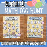 Easter Math Craft Bundle - Addition and Subtraction - East