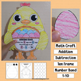 Easter Math Craft Chick Egg Basket Addition Subtraction Co