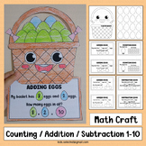 Easter Math Craft Egg Basket Addition Subtraction Counting