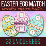Easter Math Craft | Improper Fractions to Mixed Numbers fo