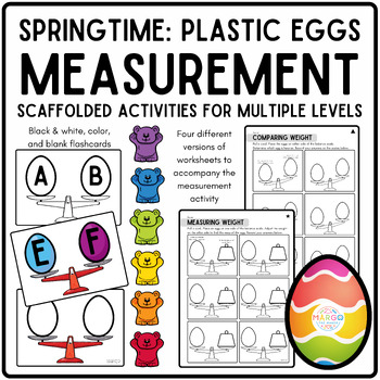 Preview of Easter Eggs / Spring - Math Centers - Weight / Measurement