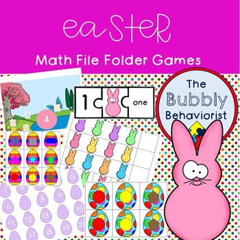 Preview of Easter Math File Folder Games