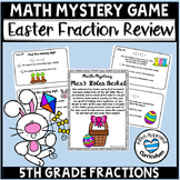 Easter Math Fractions Game Easter Math Mystery 5th Grade