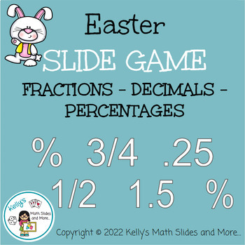 Preview of Easter Math Game -  Converting Fractions,  Decimals, &  Percentages - Digital