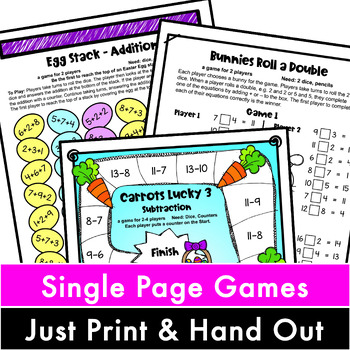 Easter Math Games First Grade: Easter Math Activities by Games 4 Learning