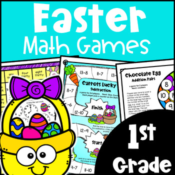 Preview of Easter Math Games for First Grade - Fun Easter Math Activities